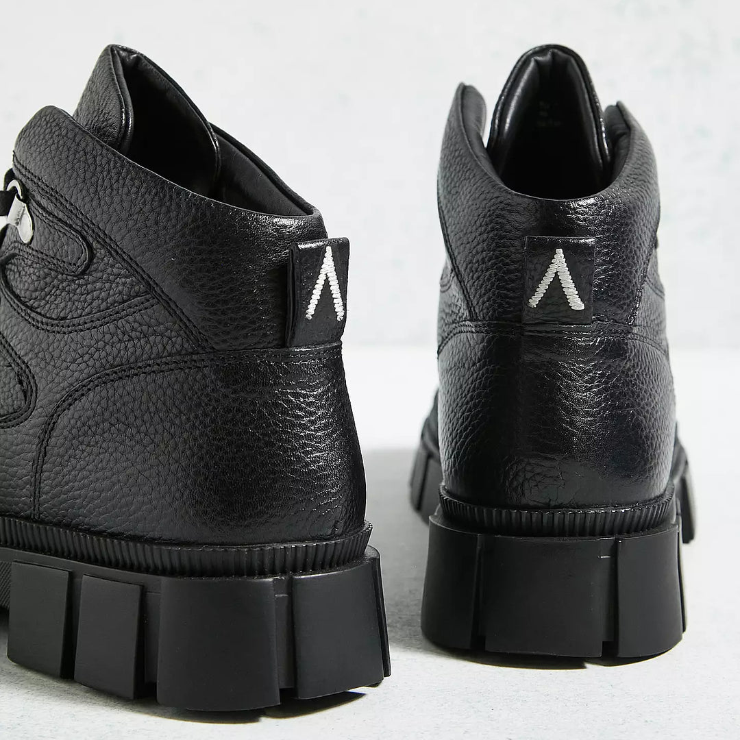 BORAGE BOOT fekete bőr