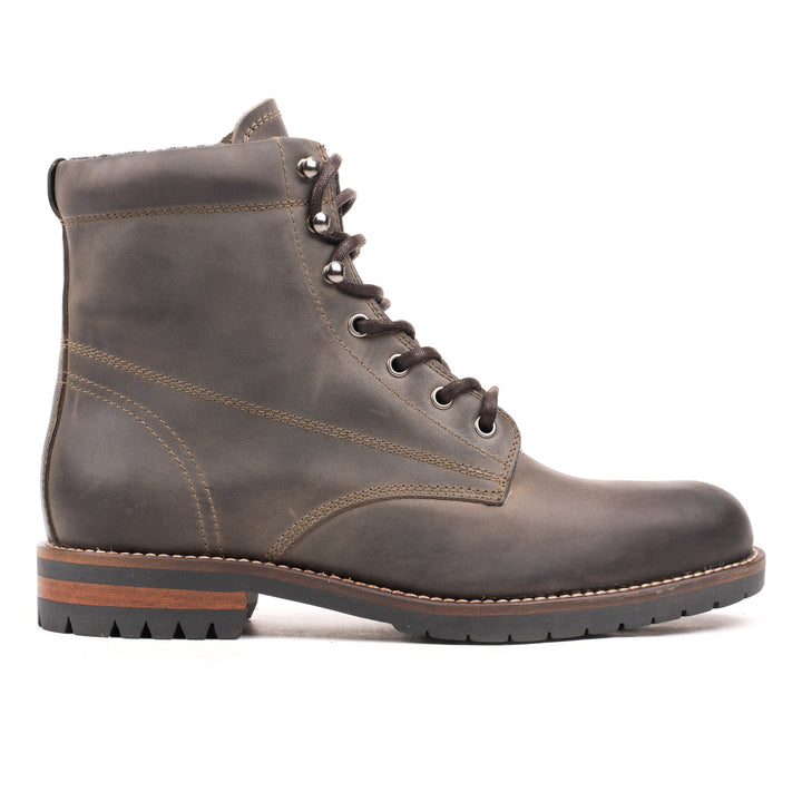 GORDON WAGONEER MID BOOT Khaki Pull Up bőr