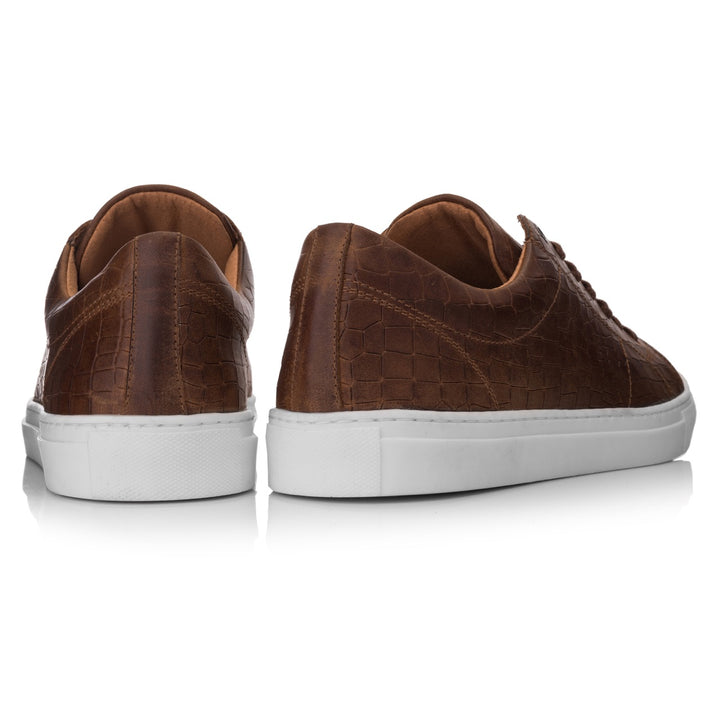 VELO SNEAKER ECO Croco 2 Cuoio dombornyomott bőr