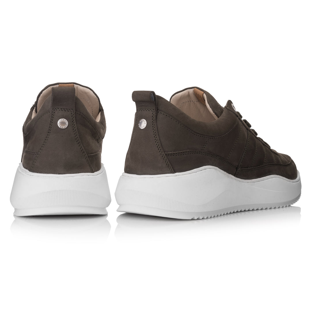 PACE PADDED LOW olívazöld - nubuk sneaker