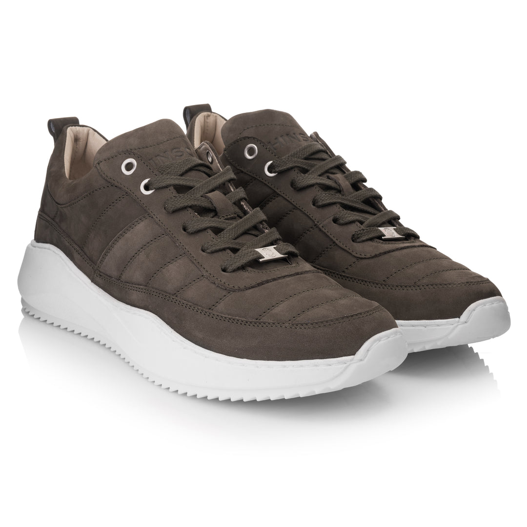 PACE PADDED LOW olívazöld - nubuk sneaker