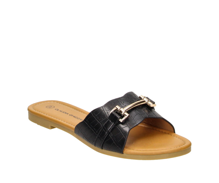 Olivia fekete papucs