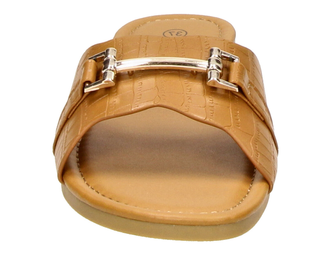 Olivia papucs konyak színű