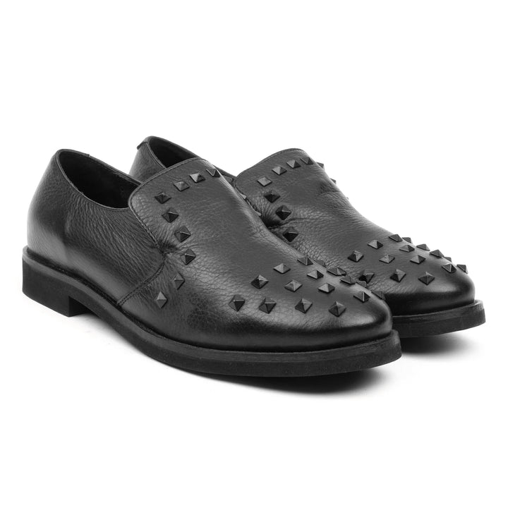 LINDA SLIP ON ORN fekete mart bőr sneaker
