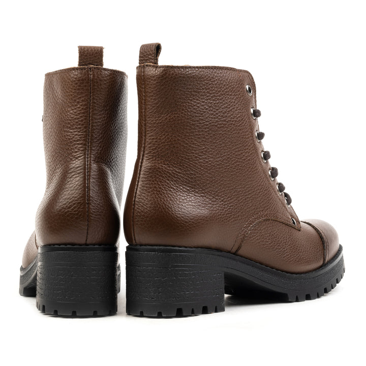 NORA ANKLE LACE BOOT barna bőr