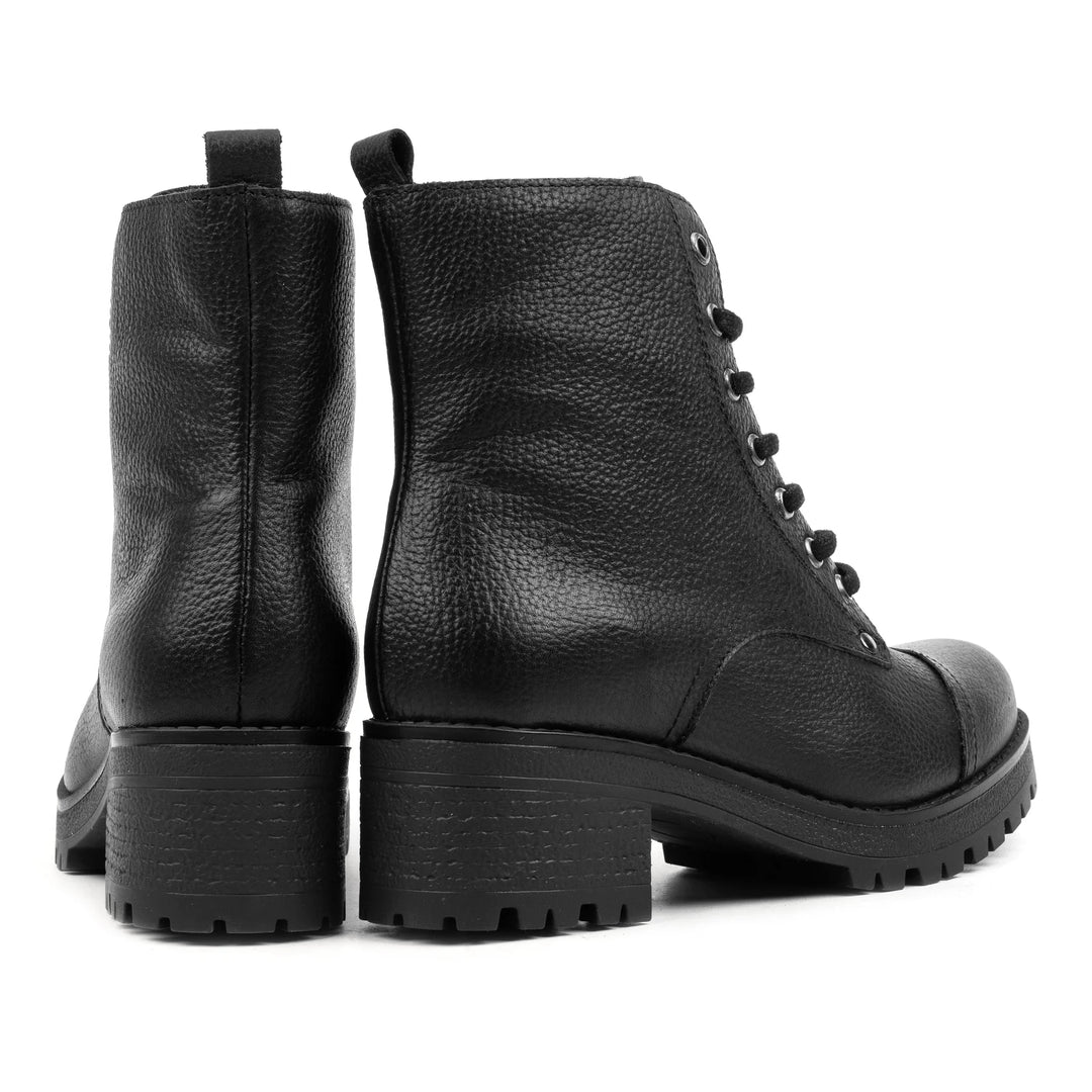 NORA BOKACIPŐ FŰZŐVEL Fekete bőr