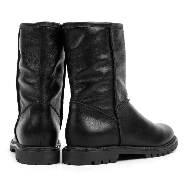 DART LADIES PULL-ON MID fekete bőr