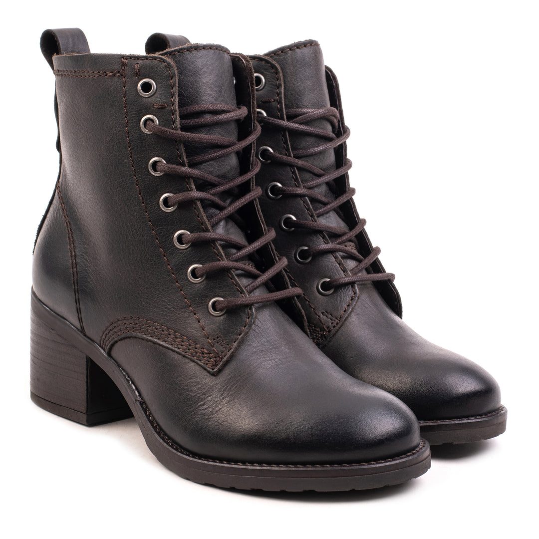 ANNIE ANKLE LACE BOOT barna viaszos bőr