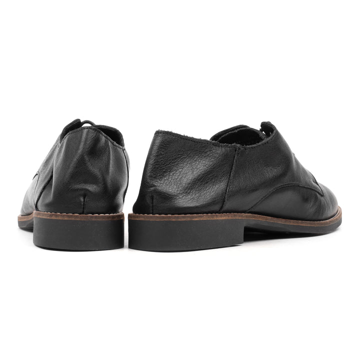 CODE LACE SHOE Fekete Bőr