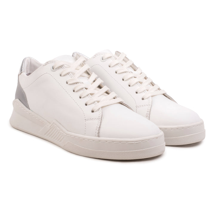 SPENCER CITY White/Argento bőr sneaker