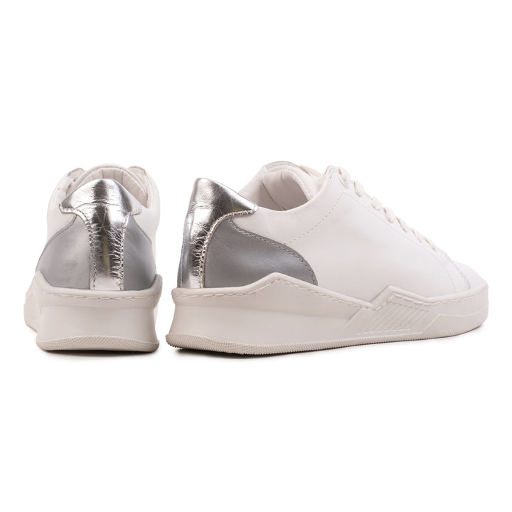 SPENCER CITY White/Argento bőr sneaker