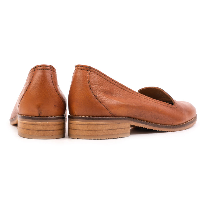 ROME PLAIN LOAFER Konyak színű bőr