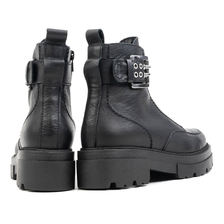 SHARI ANKLE CIPZÁROS Fekete bőr