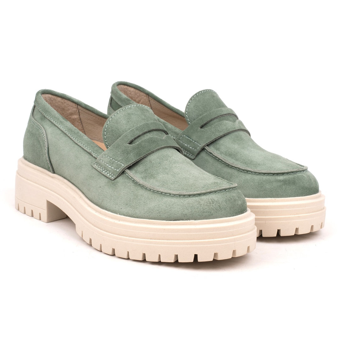Leyton Loafer Saddle Verde