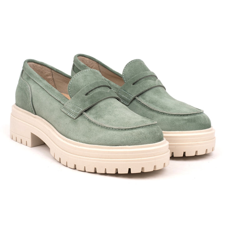 Leyton Loafer Saddle Verde