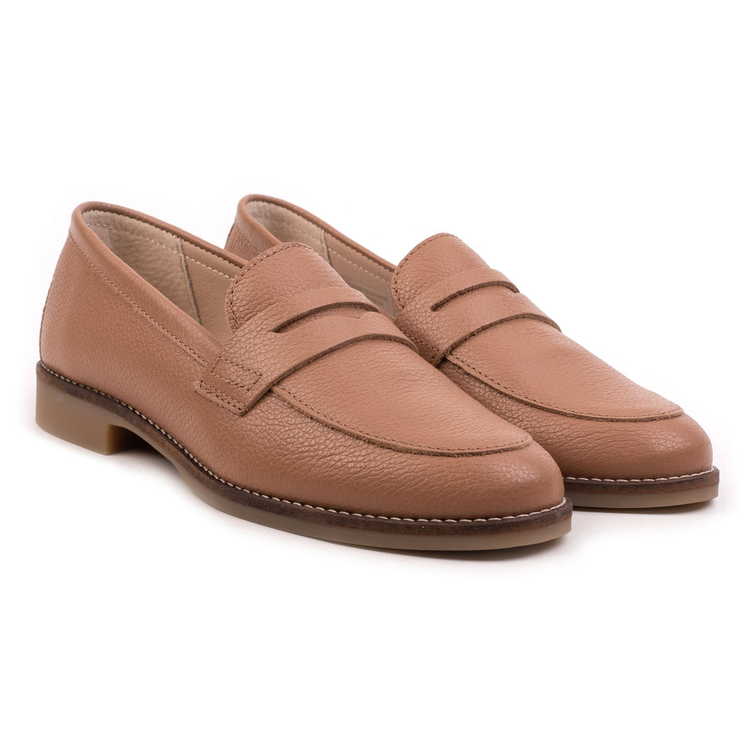 CODE LOAFER Nude bőr