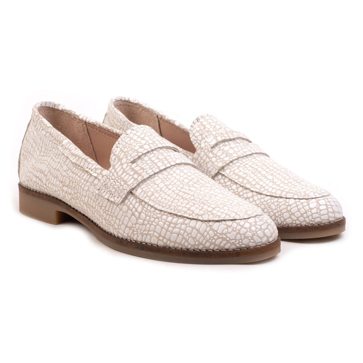CODE LOAFER Bézs bőr