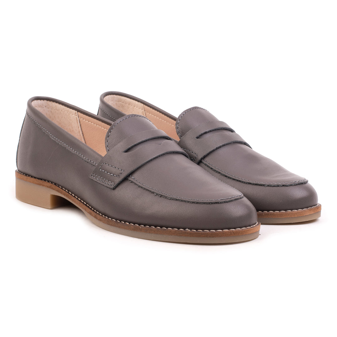 CODE LOAFER füstszürke bőr