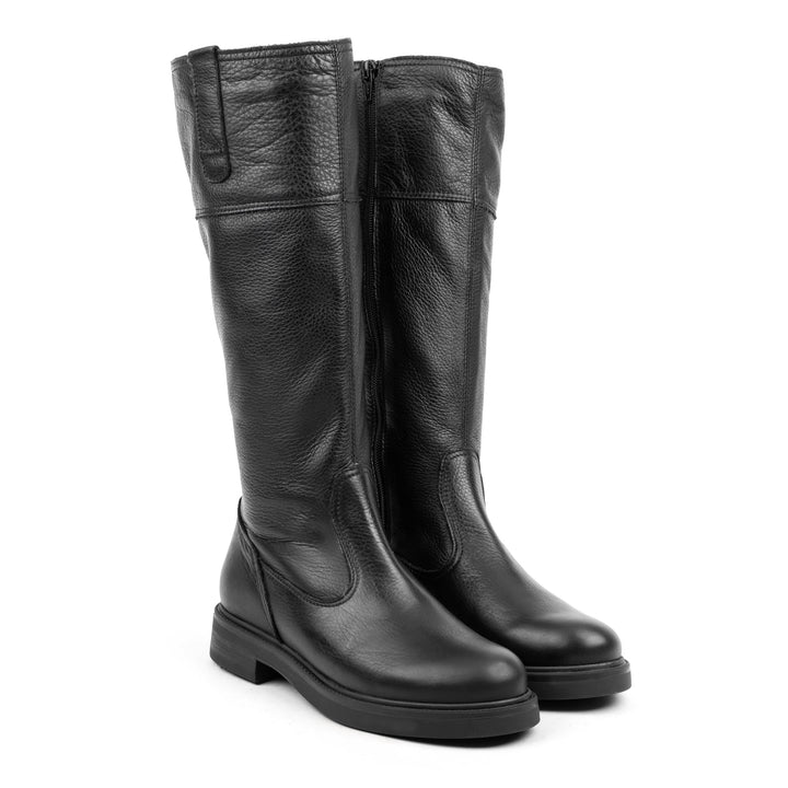 TERSA ROCK fekete bőr sneaker