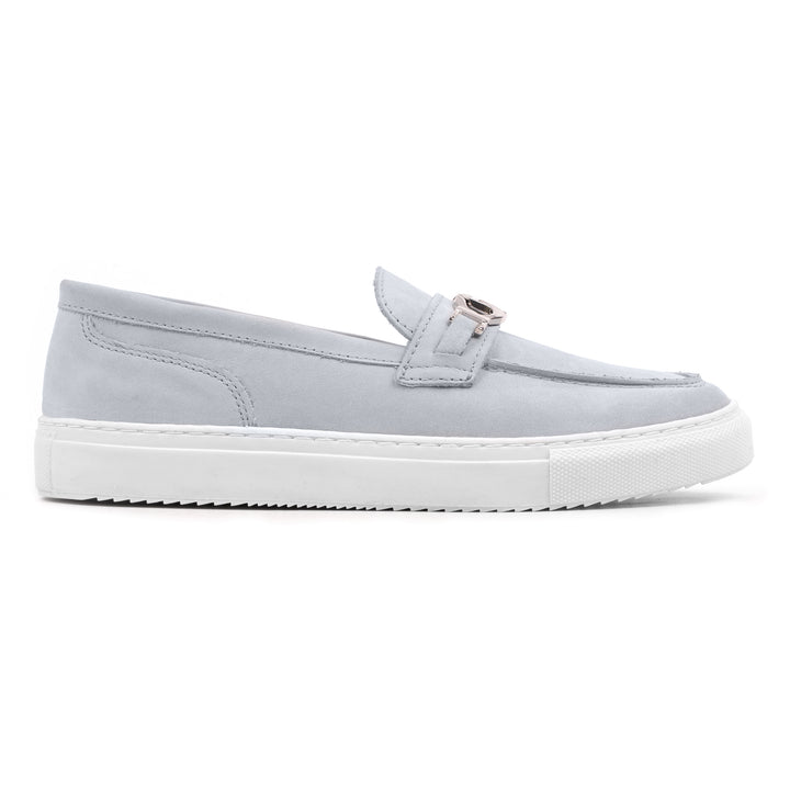 ALFA CHAIN LOAFER világoskék nubuk