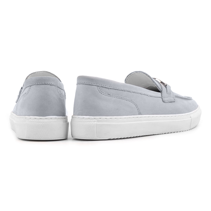 ALFA CHAIN LOAFER világoskék nubuk