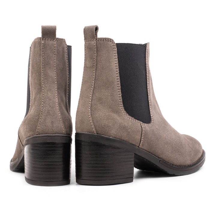ANNIE CHELSEA taupe velúrbőr