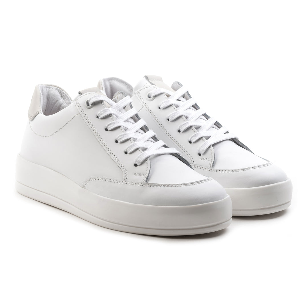 JENNER RETRO fehér bőr sneaker