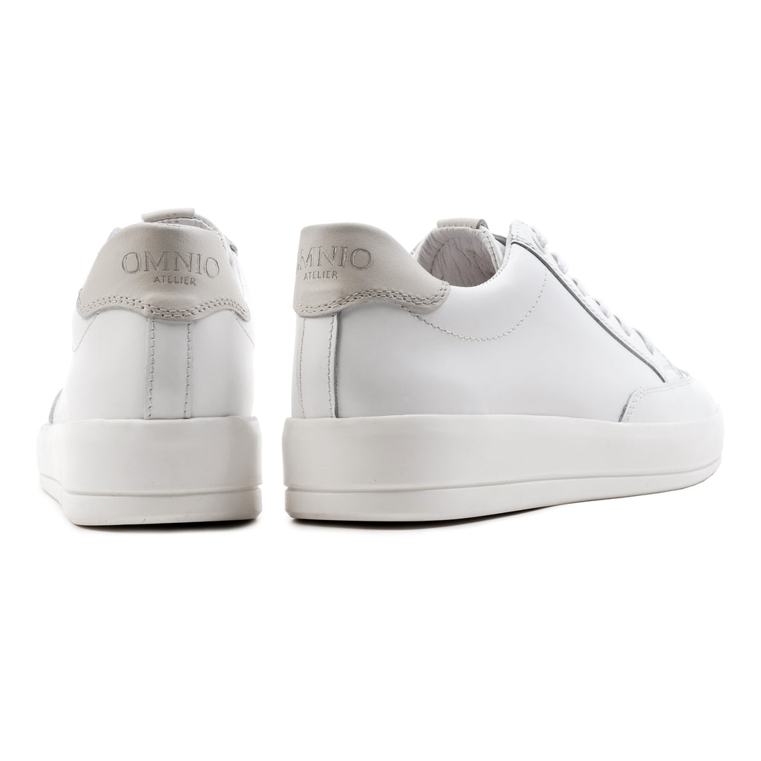 JENNER RETRO fehér bőr sneaker