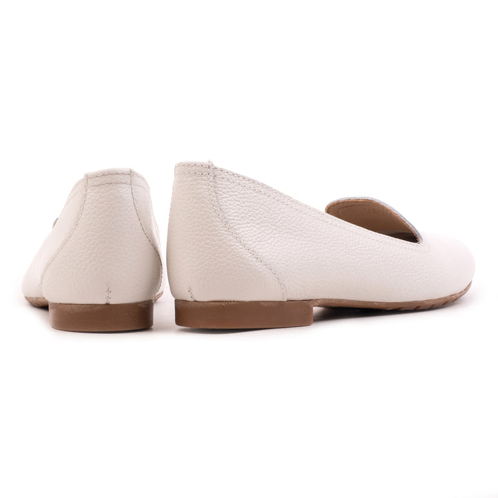 FERNIE PLAIN LOAFER Off fehér bőr