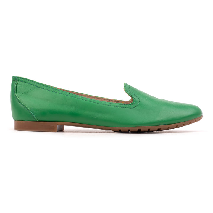 FERNIE PLAIN LOAFER zöld bőr