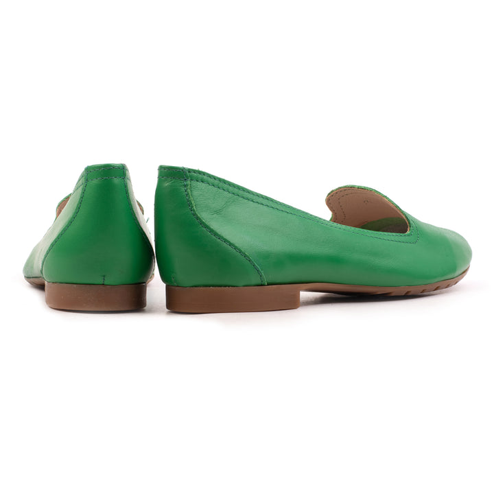 FERNIE PLAIN LOAFER zöld bőr
