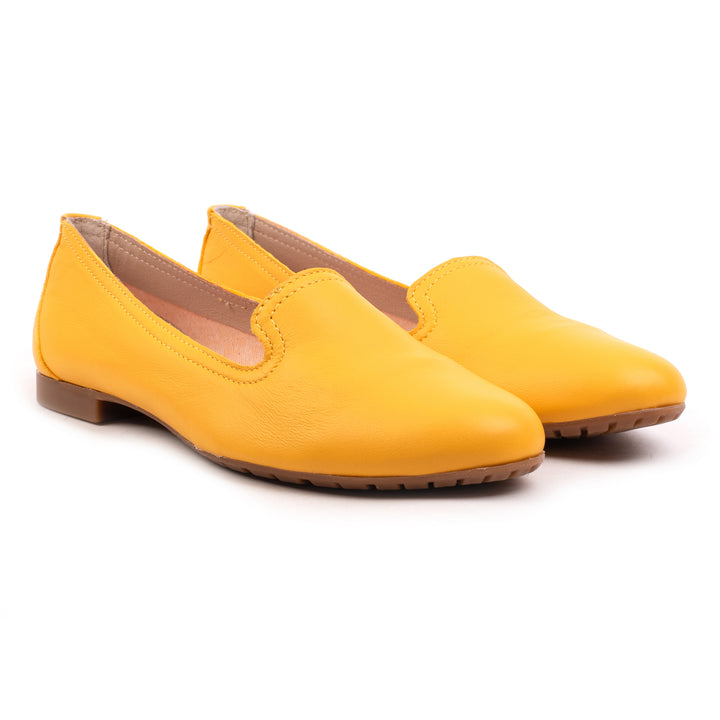 FERNIE PLAIN LOAFER sárga bőr