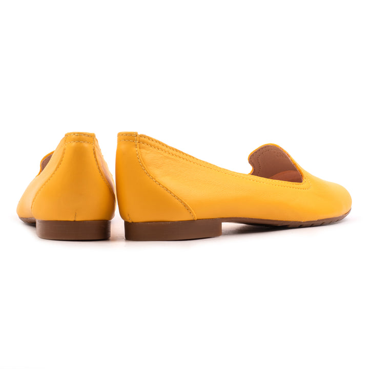 FERNIE PLAIN LOAFER sárga bőr