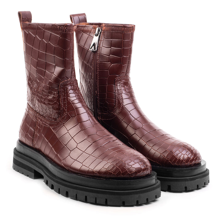 BADGER BOOT Tawny bőr csizma