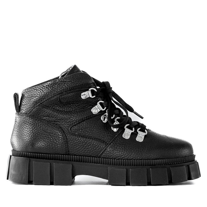 BORAGE BOOT fekete bőr