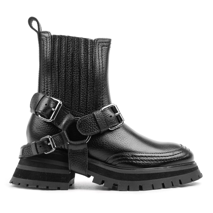 BRUCE CHELSEA BOOT fekete bőr