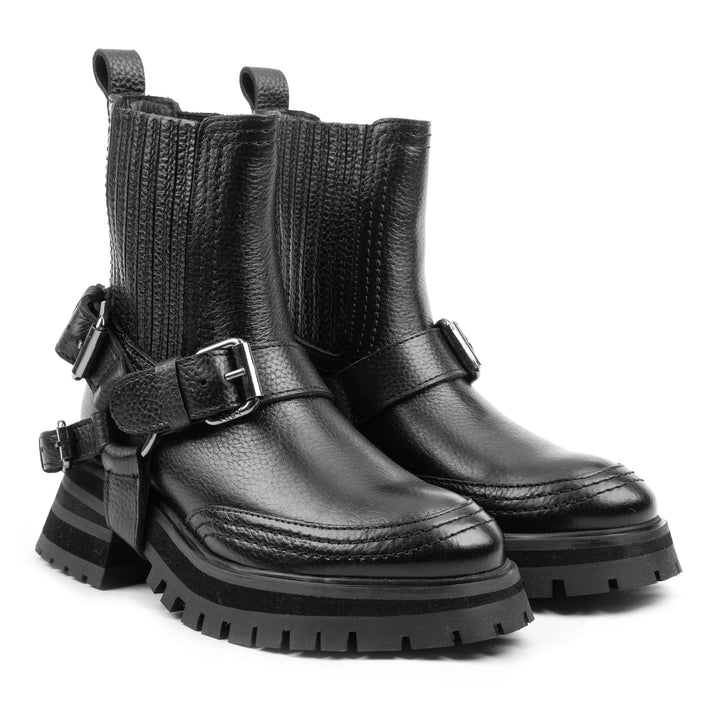 BRUCE CHELSEA BOOT fekete bőr