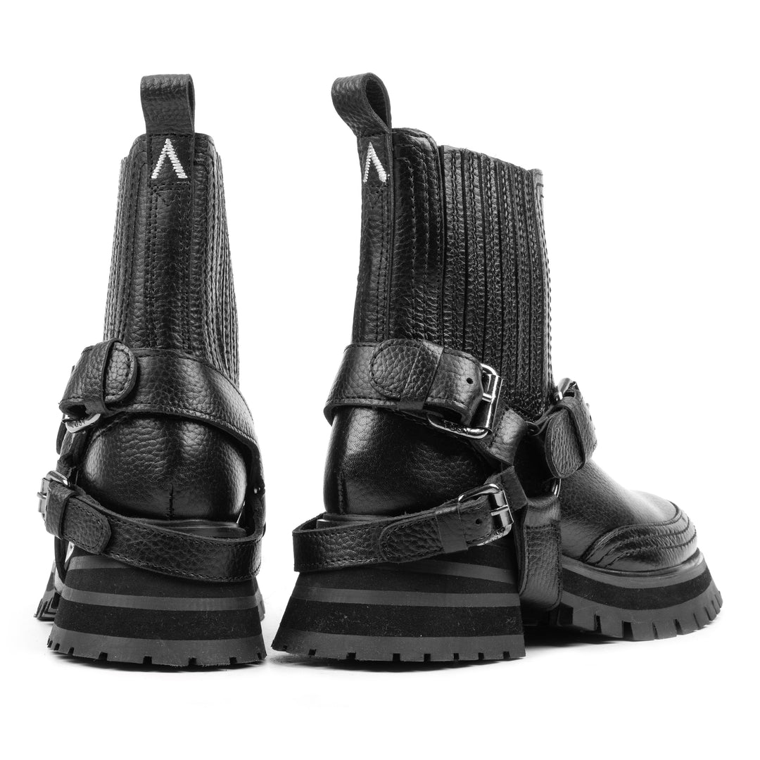 BRUCE CHELSEA BOOT fekete bőr