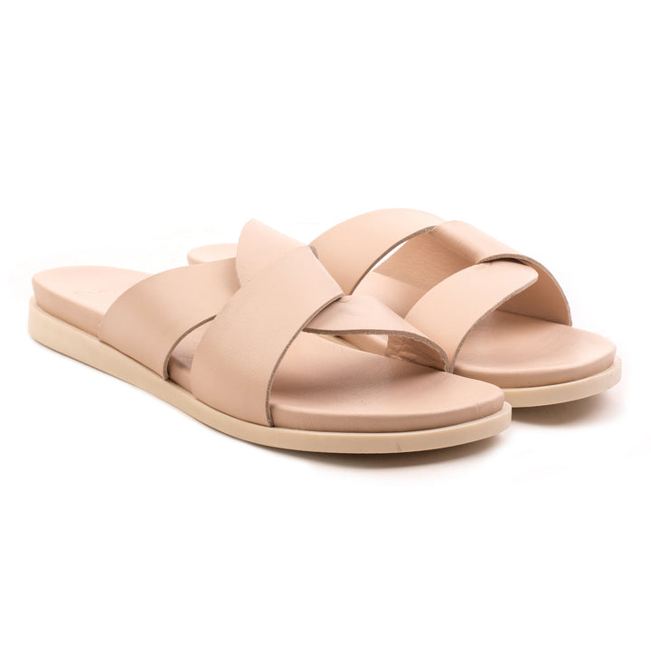 Női szandál papucs 402 bézs