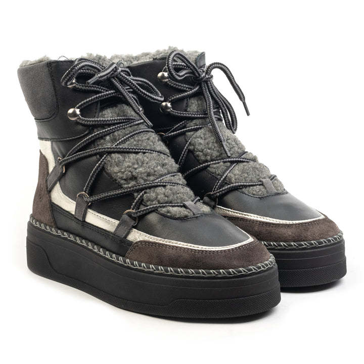 NIN SPORT BOOT fekete bőr