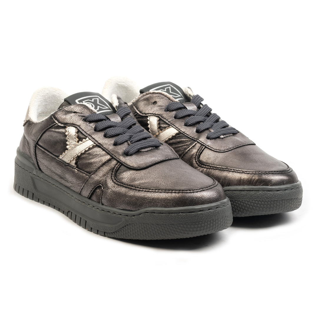 VIOLETTA SNEAKER Ón metál bőr