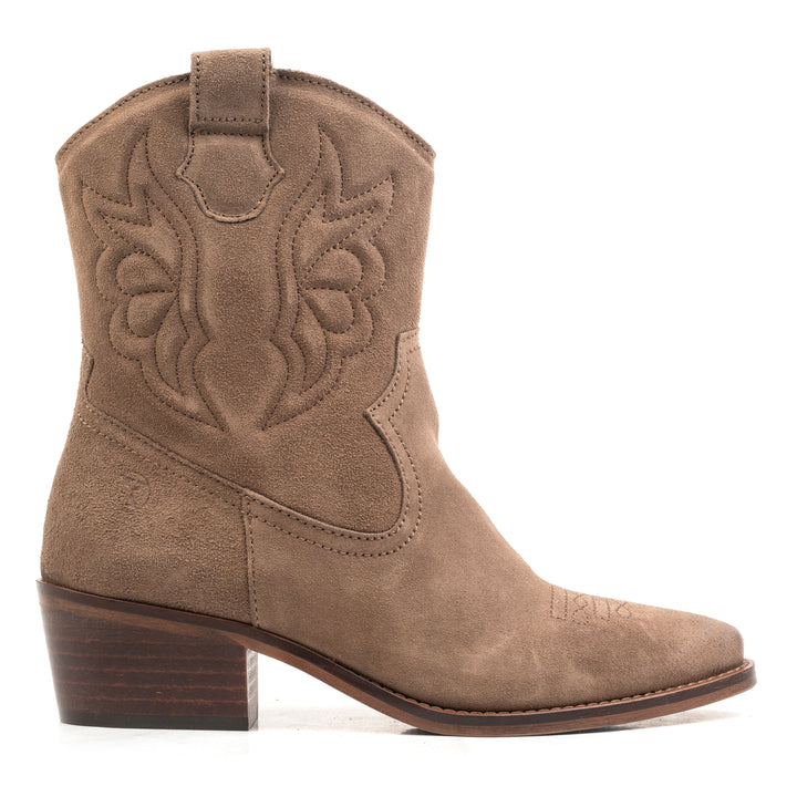 MINT WESTERN CSIZMA Taupe Velúr