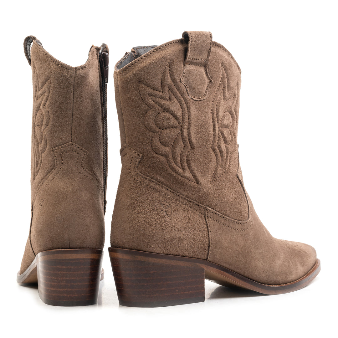MINT WESTERN CSIZMA Taupe Velúr