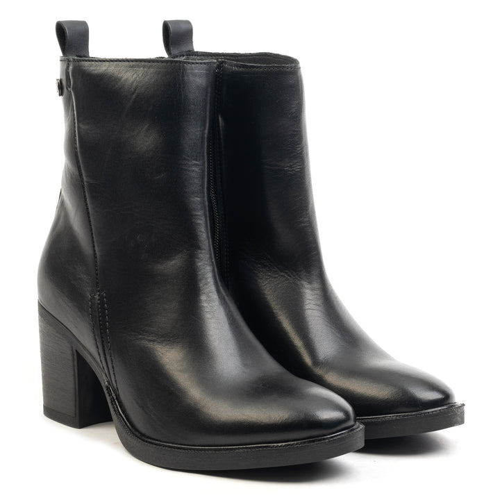 SIENNA ANKLE BOOT fekete bőr
