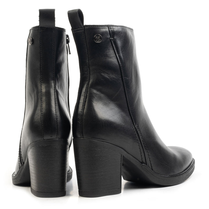 SIENNA ANKLE BOOT fekete bőr