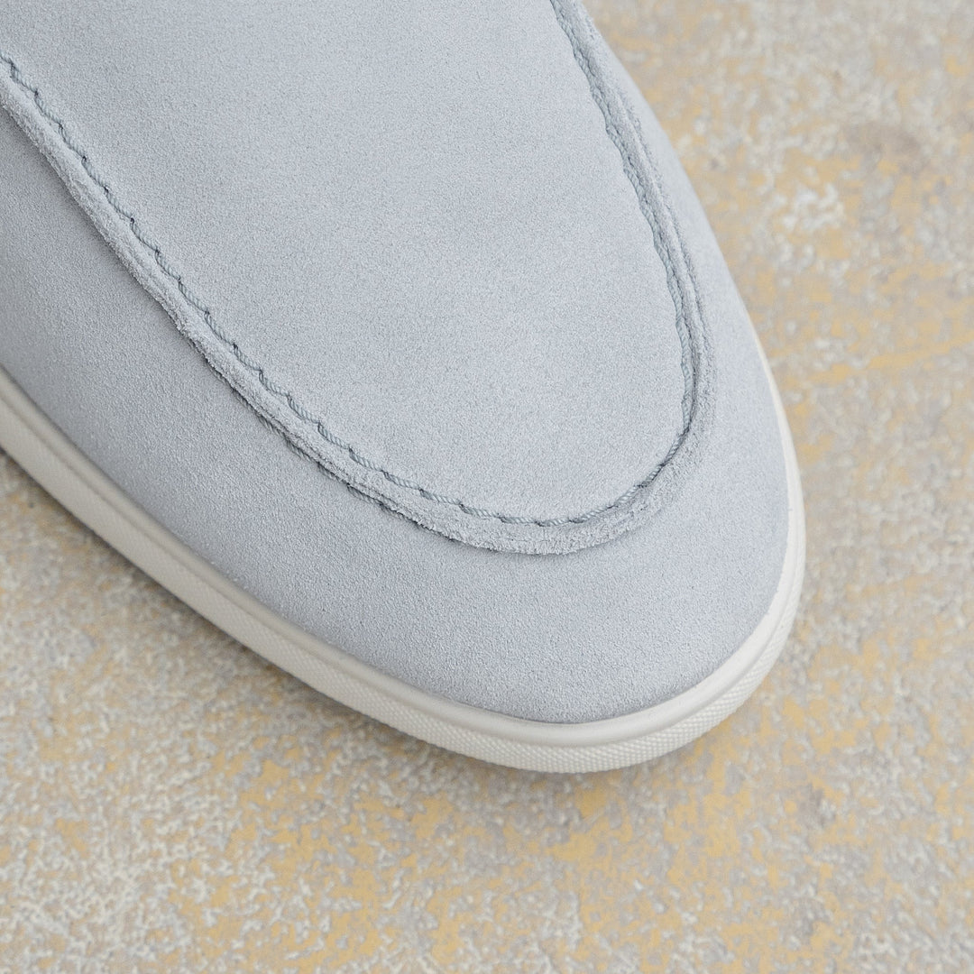 ACE LOAFER MOC Világoskék Velúr