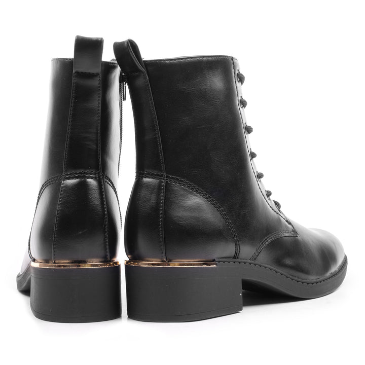 FOUNTAIN LACE BOOT Fekete