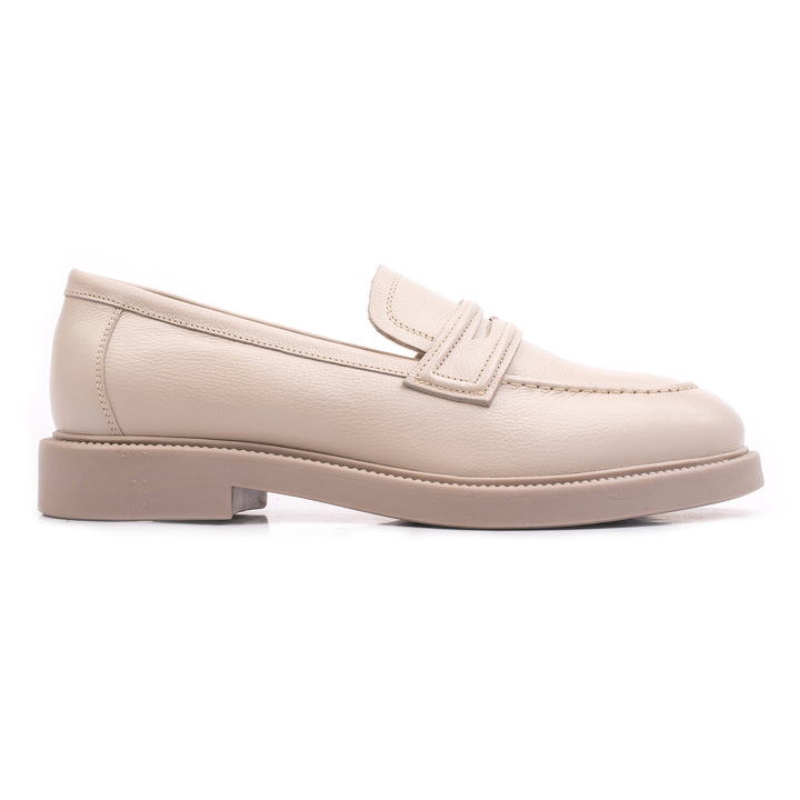ANGEL LOAFER törtfehér bőr