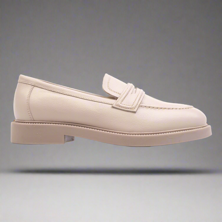 ANGEL LOAFER törtfehér bőr
