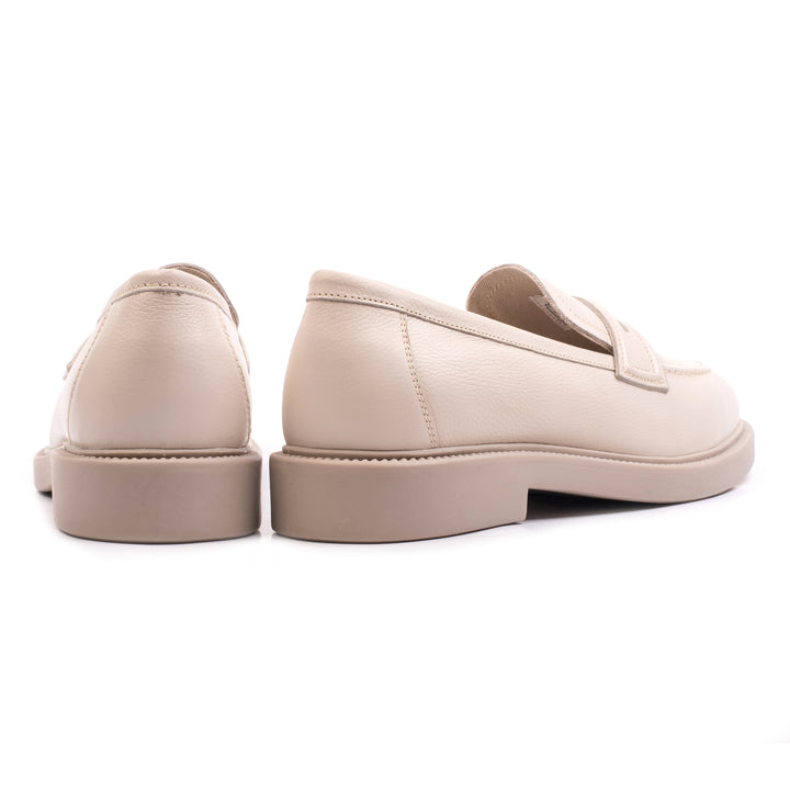 ANGEL LOAFER törtfehér bőr